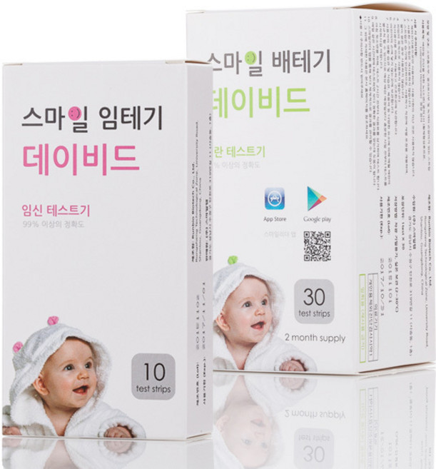 스마일랩 스마일 데이비드 배란테스트기 30p + 스마일 임신테스트기 S 10p, 1세트