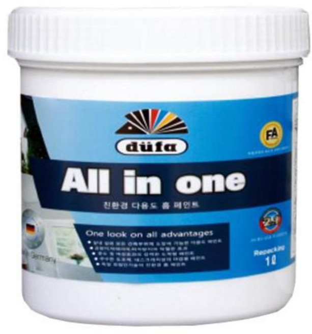 듀파 올인원 항곰팡이페인트, 로즈, 1L, 1개