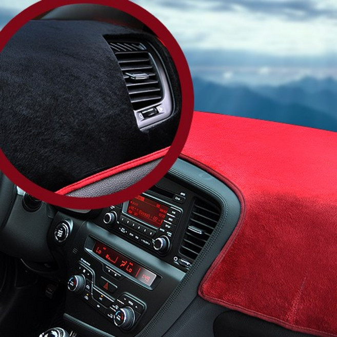 KOZON 고품격 논슬립 대쉬보드커버[벨벳형-와인커버] 대쉬보드커버, 벨벳-와인커버[와인스티치] [현대] 그랜져-HG-스피커무, 1개