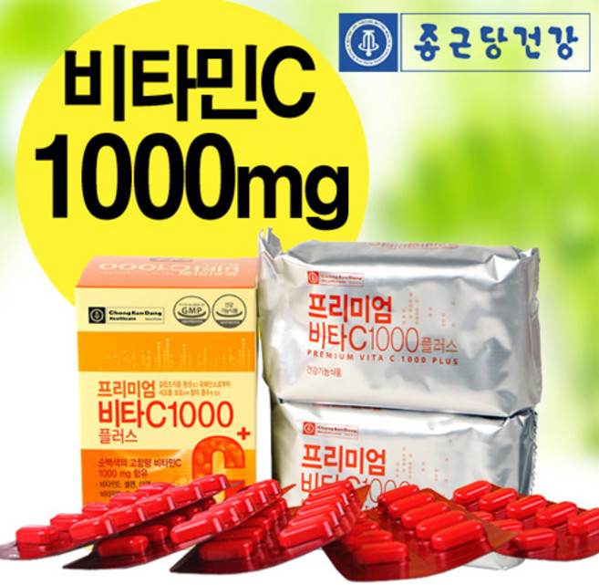 종근당건강 프리미엄 비타C 1000플러스, 100정, 1개