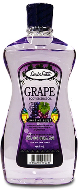 뷰티엔 씨드앤팜 바디에센스 오일 포도 바디오일, 465ml, 1개 - 쿠팡