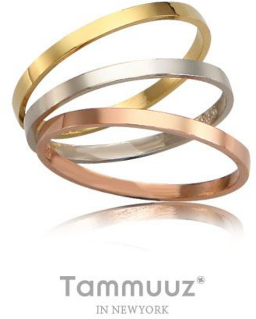 [타뮤즈] 삼색레이어드-S7003R-실버-반지