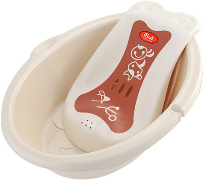 하은맘 신생아욕조 유아욕조(욕조+등받이), 아이보리