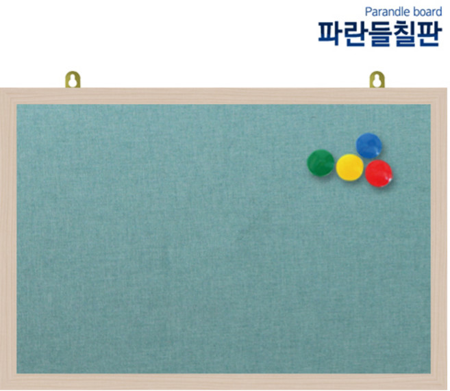 자석페브릭게시판, 녹색원단+메이플, 180x90cm