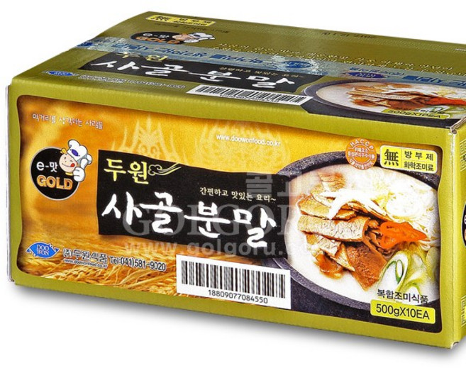골고루컴 두원 사골분말다시 500g 10개 박스, 5kg, 1박스