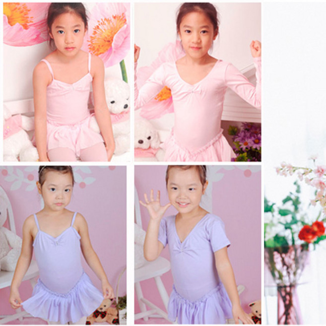 유아동 발레복 심플하고 세련된 면기본 발레복