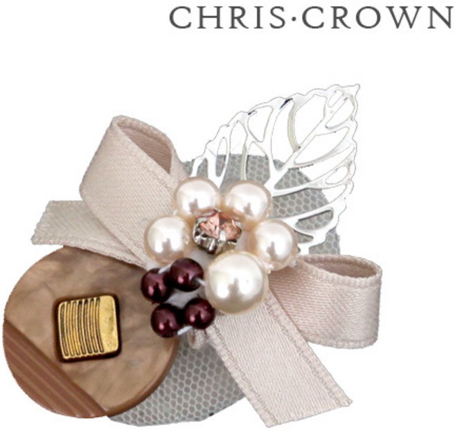 크리스크라운 브로니 탱고 브로치