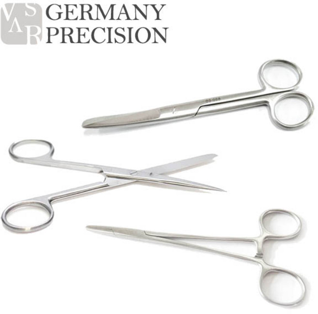 GERMANY PRECISION 고급 의료용 가위 모음! 외과 안과 모스키토 케리, 06_케리(곡16cm), 1개