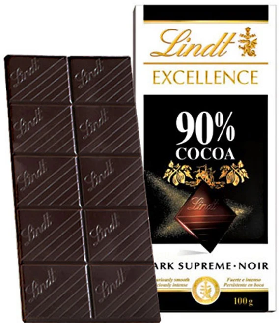 린트엑셀런스 다크 90% 초콜릿, 100g, 4개 - 쿠팡