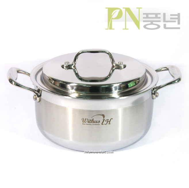 풍년 IH 위더스 통삼중스텐냄비 인덕션냄비, 선택03-위더스 IH 3PLY(20cm양수), 1개
