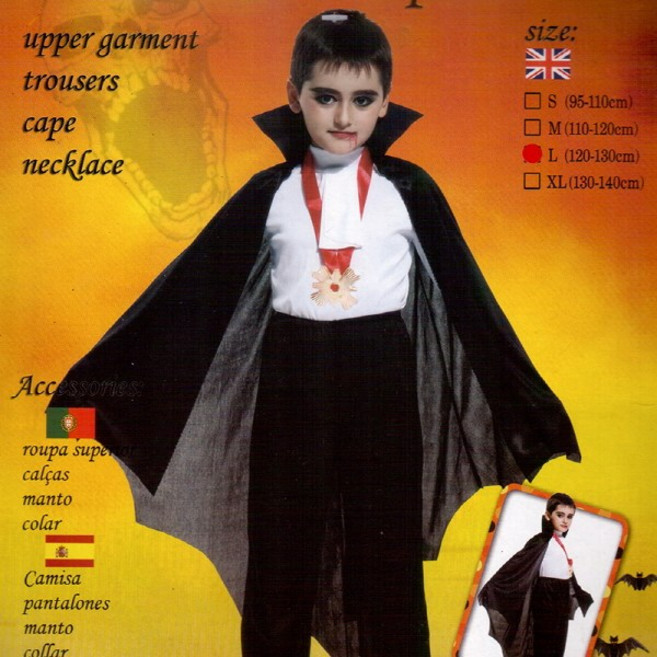 스투피드 할로윈 뱀파이어 의상세트 (아동용), 단품