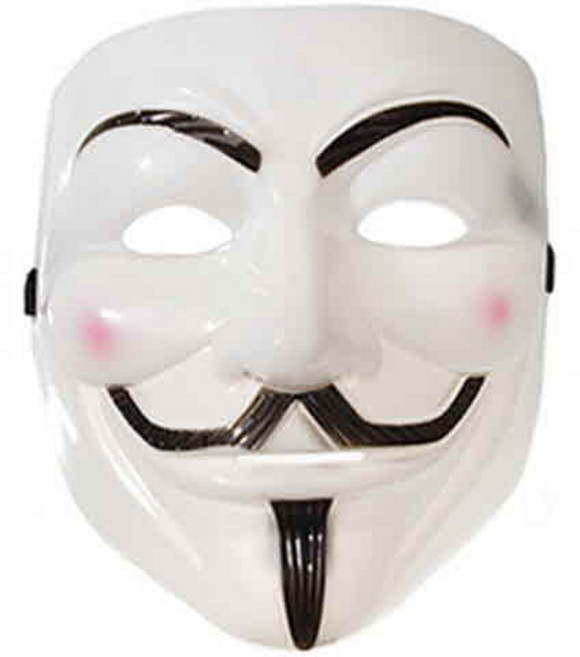 스투피드 브이 포 벤데타 가면 (화이트), 단품, 1개