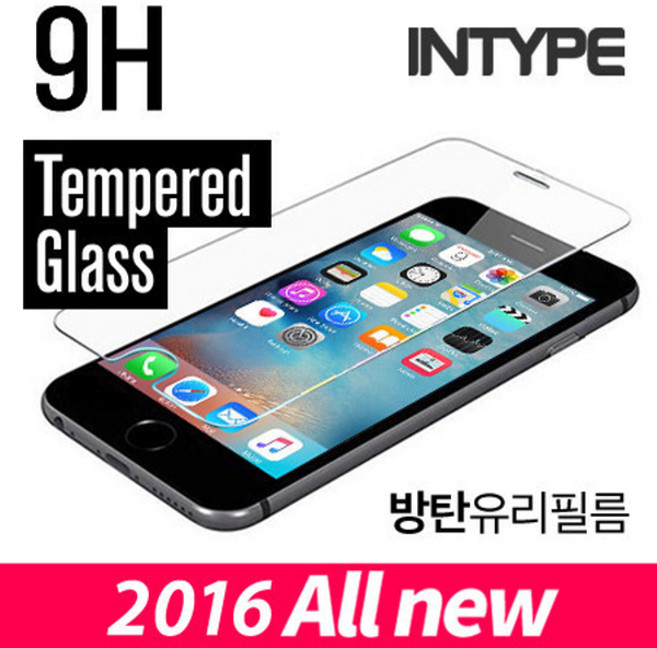 인타입 방탄강화유리필름 아이폰6 6S 5S SE, 1개