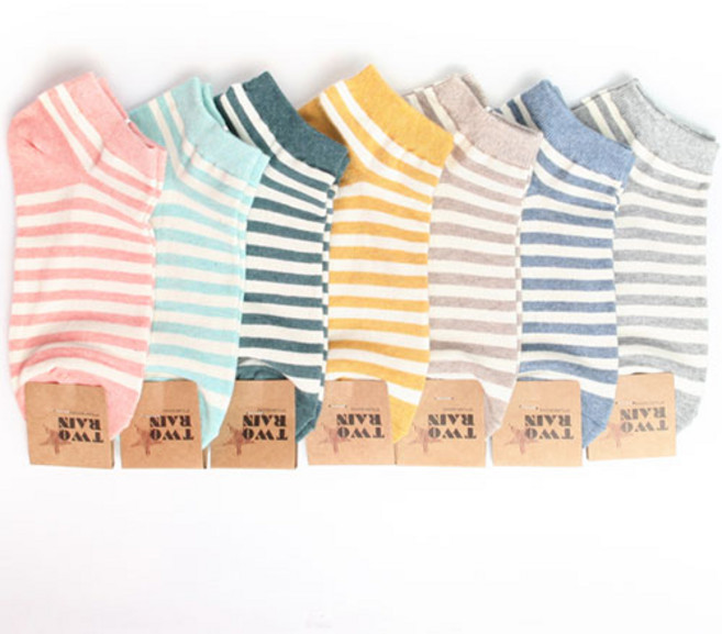 양말예찬 여성양말 파스텔링글 발목