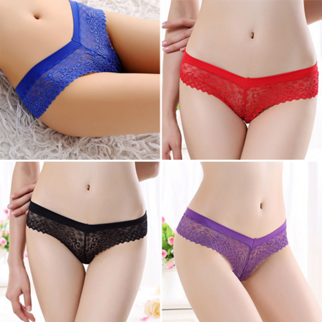 미미스 여성용 프리미엄 섹시 올레이스 T팬티