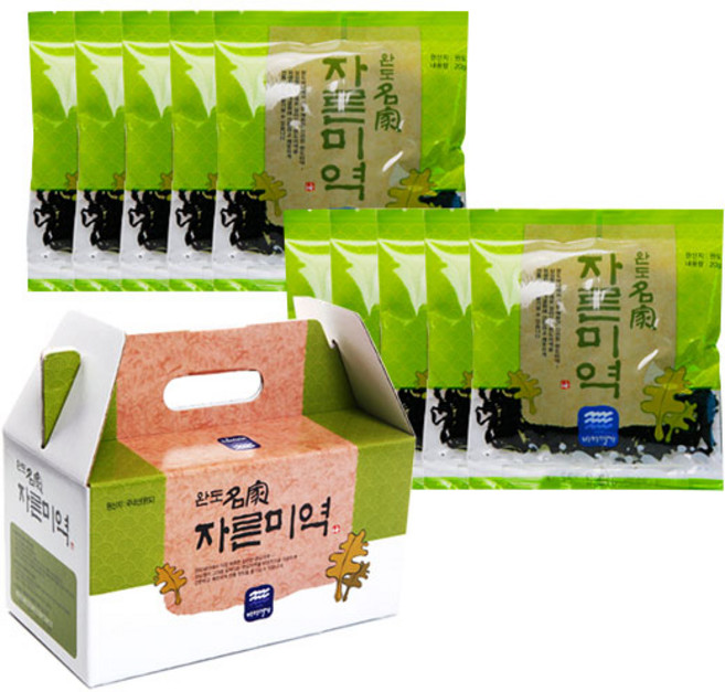 완도명가 국내산 자른미역(상자포장)(20g*10), 20g, 10개