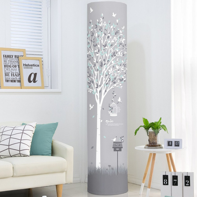 다샵 스탠드 원형 에어컨커버 스판, 시크릿가든