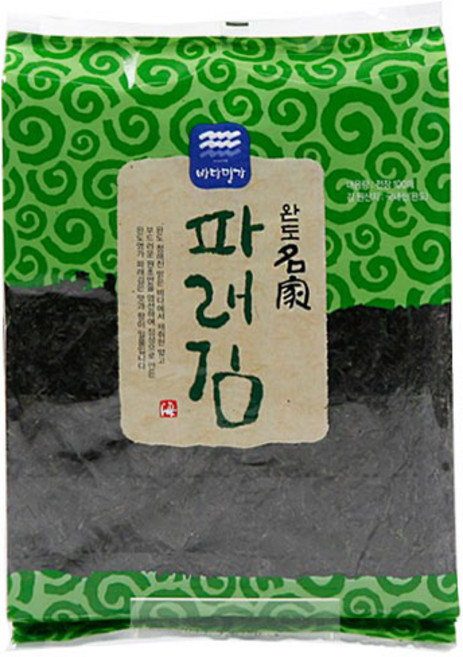 완도진품 명가 국내산 지주식파래김100장, 100장
