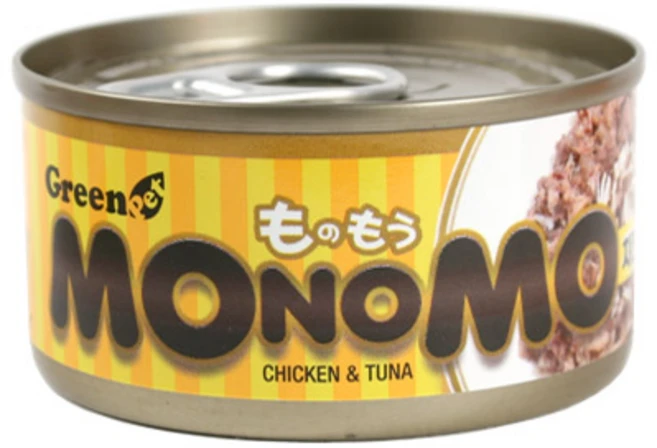 그린펫 모노모 고양이 캔, 참치 + 치킨 혼합맛, 80g, 24개 - 쿠팡