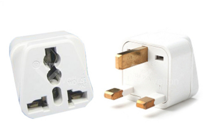 velton WD-7 영국 홍콩 싱가폴 말레이시아 중동 둥 변환플러그 여행용돼지코어댑터, 1개