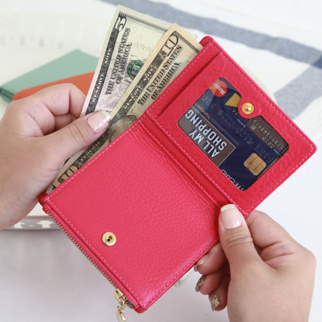 여성패션 비기닝 소가죽 반지갑