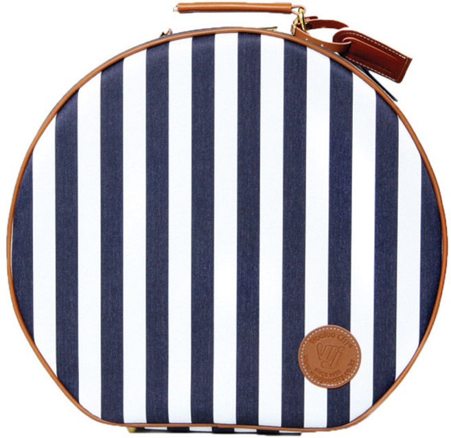 우주시티 P412 클라링-네이비 볼드 스트라이프 보스톤가방