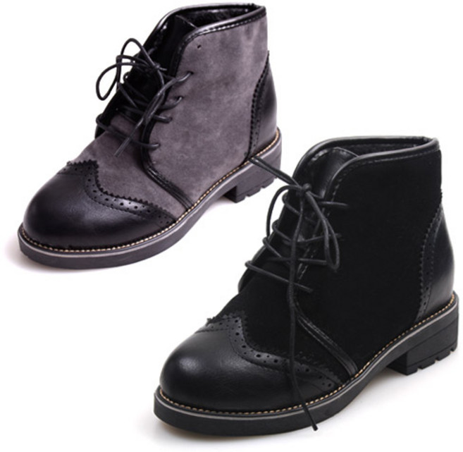 슈앤필 여성 털 안감 부츠 워커 구두 정장화 털신 신발 방한화 1615