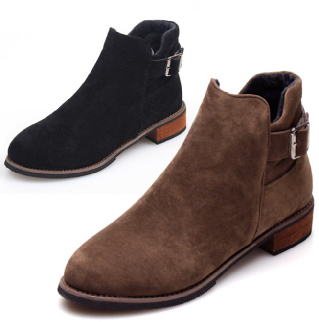 슈앤필 여성 겨울 털 안감 부츠 워커 구두 워커힐 A-8