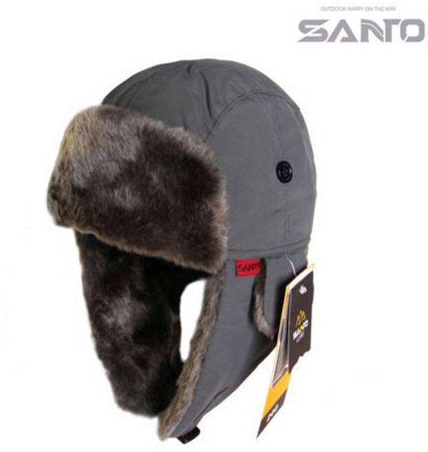 SANTO 겨울 방한모자 M-65 털모자 군밤모자 귀달이모자 비니