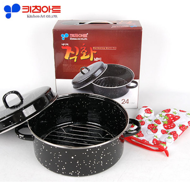 키친아트 직화구이 냄비, 24 cm, 1개