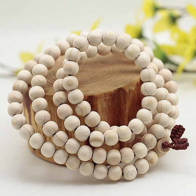 붓다북 편백나무 108 염주 - 불교염주 백팔배 백팔염주