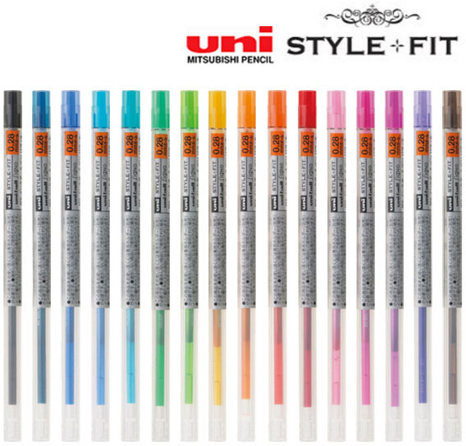 유니 스타일핏 UMR-109-38 리필심, black