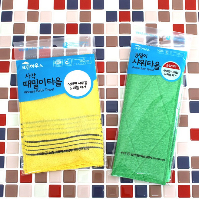아이다홈 때타올 세트(사각+등밀이), 1세트, 1개