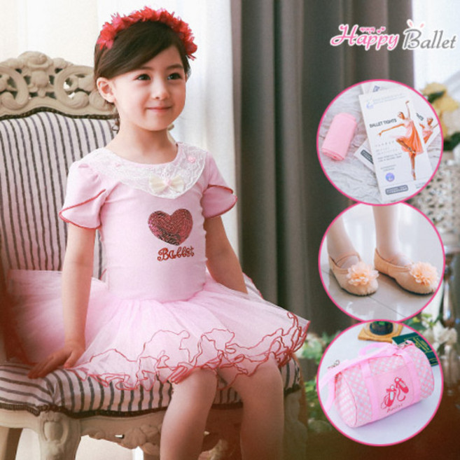 해피발레 여아용 애나 튜튜발레복 4종세트