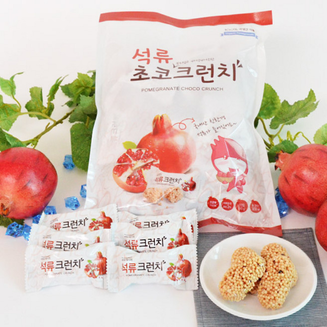 국내산 석류로 만든 석류 초코 크런치, 180g, 5개