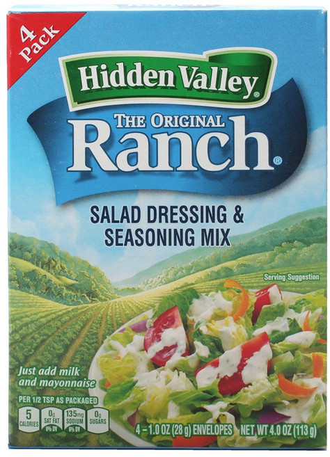히든밸리 디 오리지널 샐러드 드레싱 & 시즈닝 믹스, 4개입, 28g