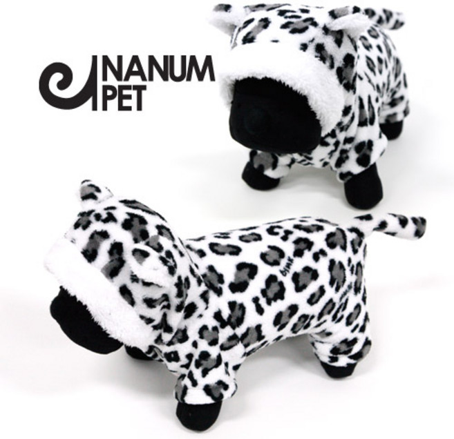나눔펫 강아지옷 수면잠옷 표범올인원, 1개