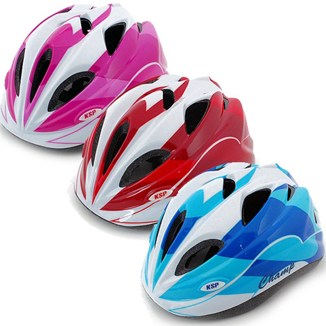 아동용 KSP 챔프 헬멧/보호대/보호장구/인라인/자전거, 레드, 1개