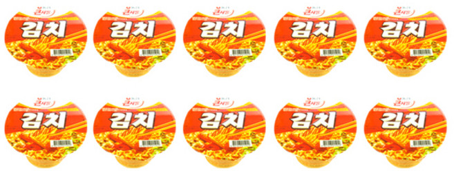 농심 김치 큰사발면, 10개
