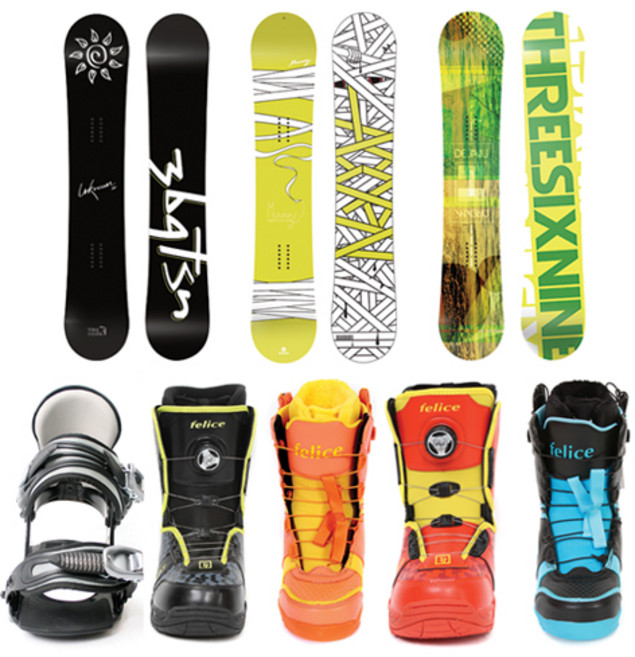 FELICE 장비세트01 TSN 데크 바인딩 보아부츠, DOUBLE D.GREEN145+바인딩S, 1개