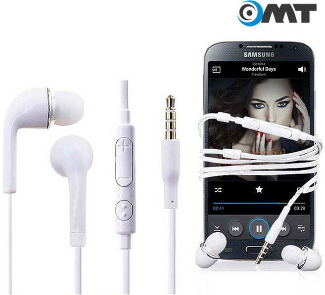 휴대폰 통화+볼륨조절 유선 이어폰 커널형 3.5mm, 화이트, OEP-J5