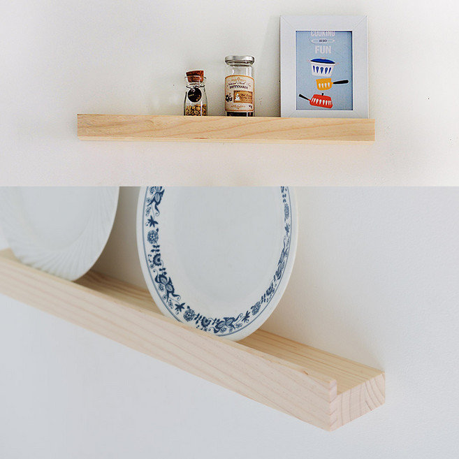 아이린 원목 액자선반 무지주 인테리어 벽선반, 원목-액자선반 (800)