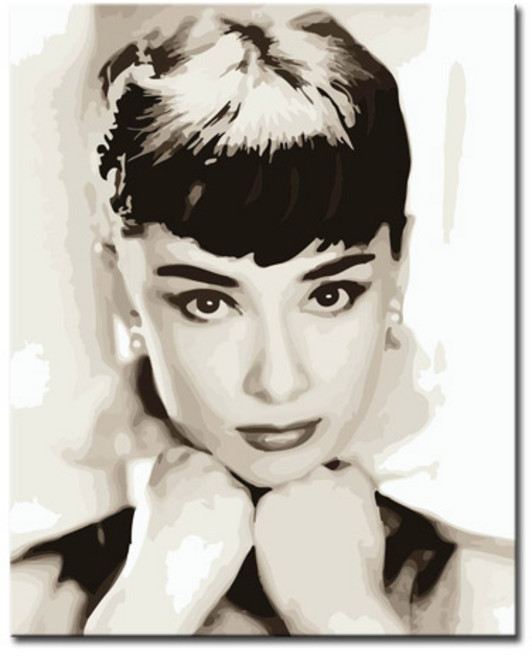 명화그리기 그림 액자 세트 유화 캔버스페인팅 DIY, 인물 DIY캔버스페인팅, 1개