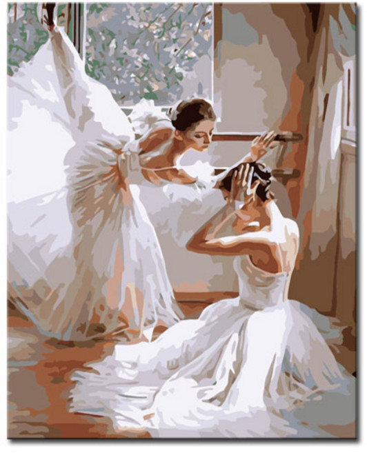 명화그리기 그림 액자 세트 유화 캔버스페인팅 DIY, F33_발레리나, 인물 DIY캔버스페인팅, 1개