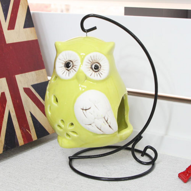 대롱대롱 부엉이 캔들홀더 1P + 티라이트10P, 1개