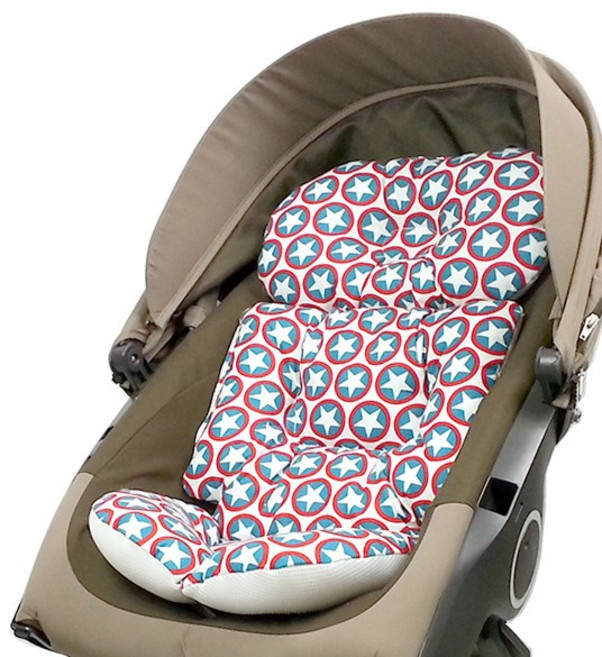 호호아줌마 신생아 유모차시트 카시트 바운서 시트, 러브스타 민트, 1개