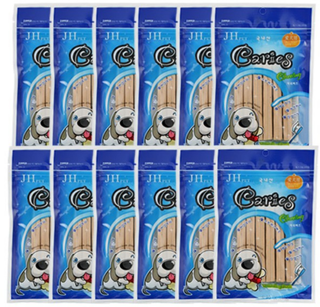 JH 카리에스 먹는 치약껌 6개입 껌, 전지분유, 90g, 12개