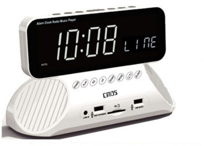 씨모스 디지털 LED 탁상시계, CR282W