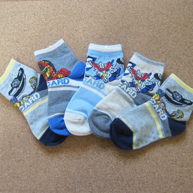 양말하우스 유아용 아동용 터닝메카드34 양말 (5족세트)