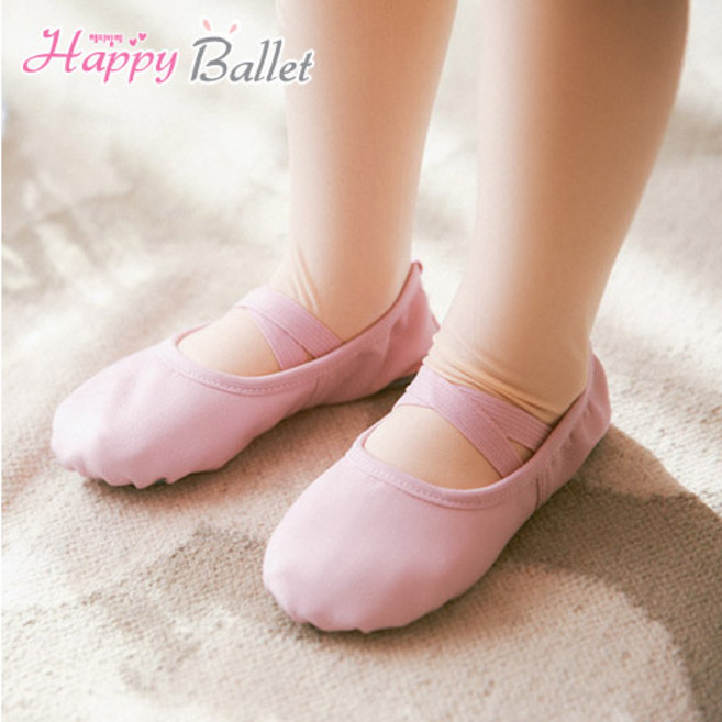 해피발레 여아용 PU가죽 밴드형 발레슈즈